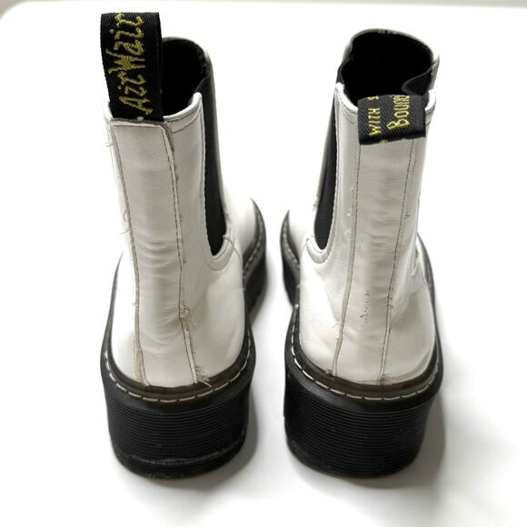 SHE & IN Boots Women Size 7.5-8 (38) Quad Platform White Ankle BOOTS Airwair - Picture 3 of 10